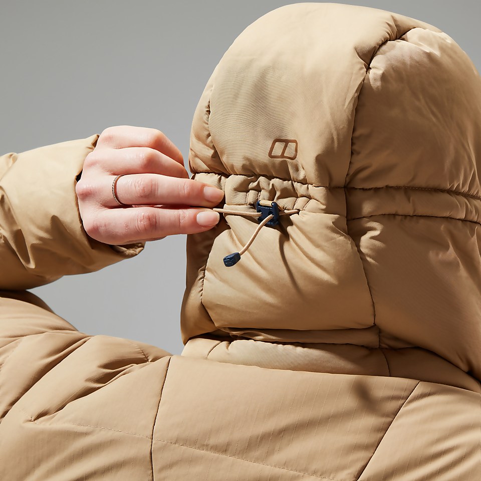 Women's Embo 4in1 Down Insulated Long Jacket - Natural
