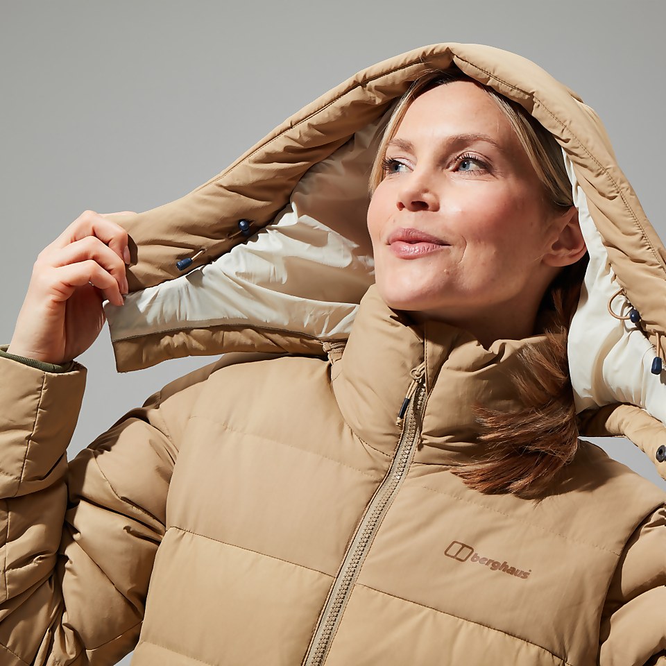 Women's Embo 4in1 Down Insulated Long Jacket - Natural