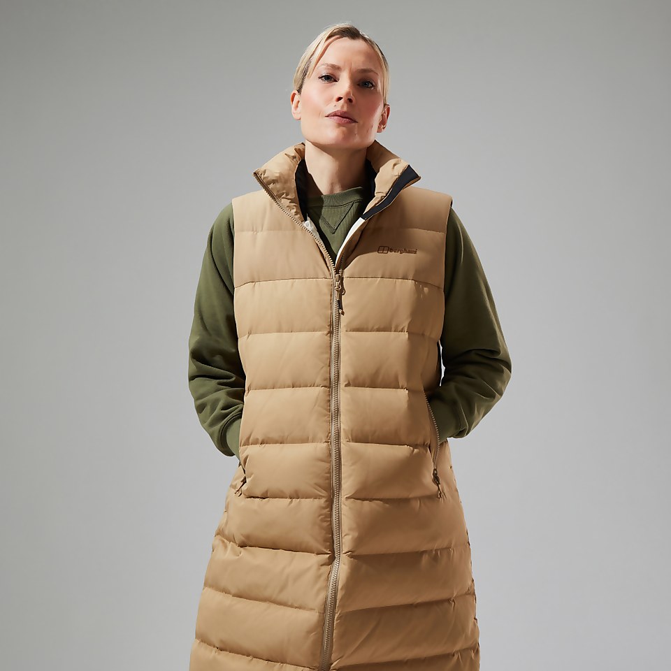 Women's Embo 4in1 Down Insulated Long Jacket - Natural