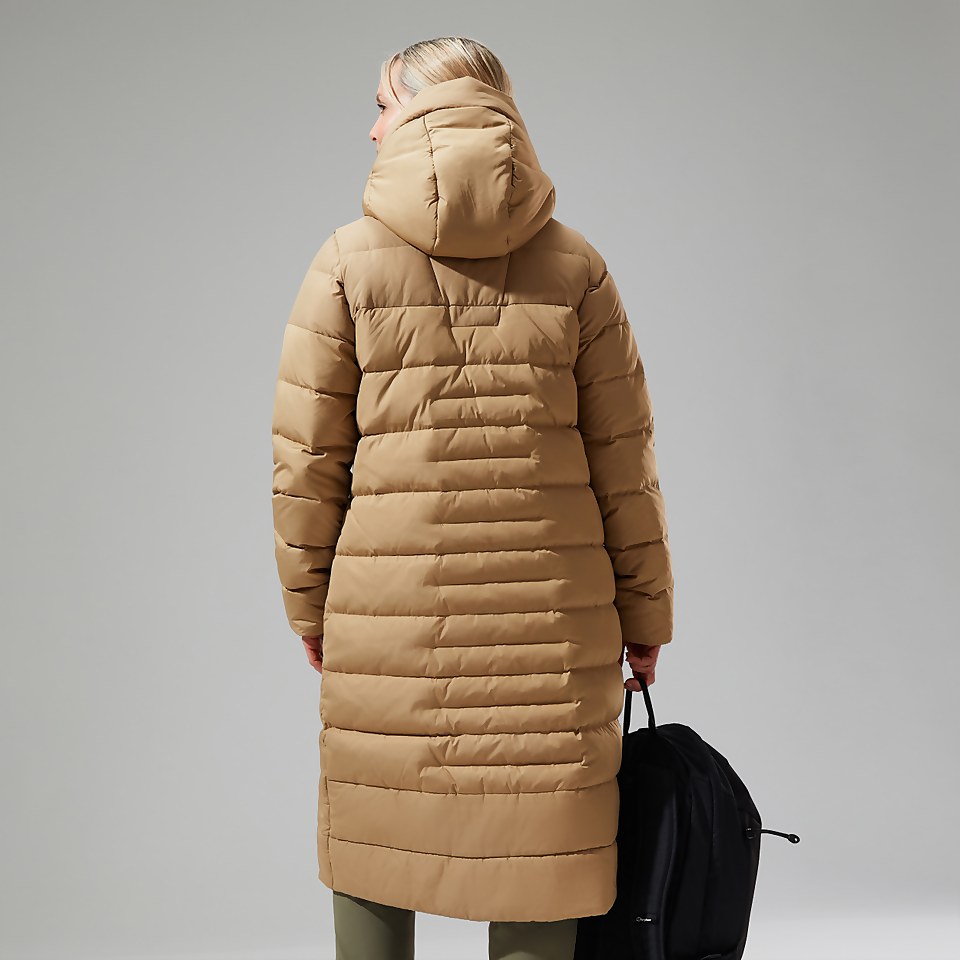 Women's Embo 4in1 Down Insulated Long Jacket - Natural