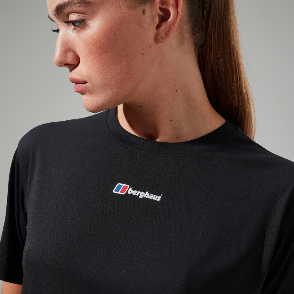 Women's Wayside Boxy Short Sleeve Tech Tee Black