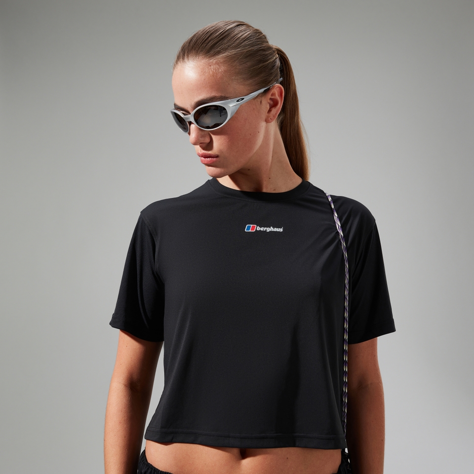 Women's Wayside Boxy Short Sleeve Tech Tee Black