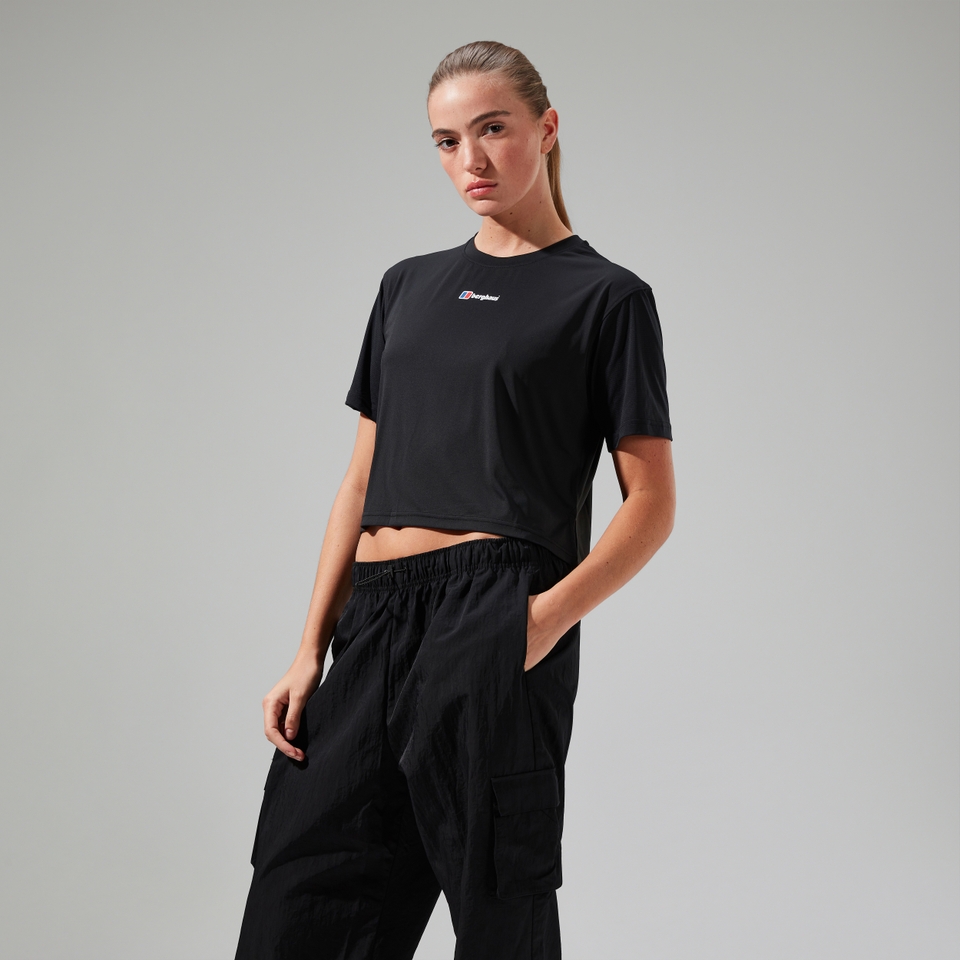 Women's Wayside Boxy Short Sleeve Tech Tee Black