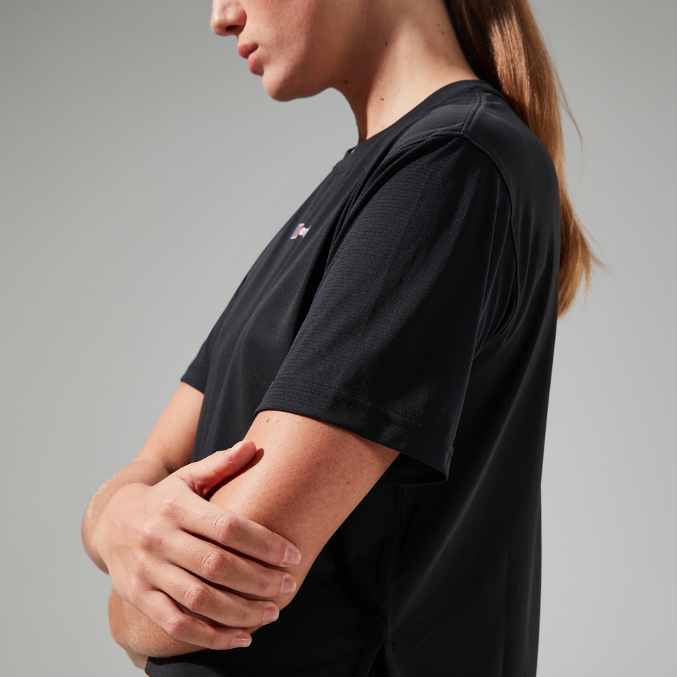 Women's Wayside Boxy Short Sleeve Tech Tee Black