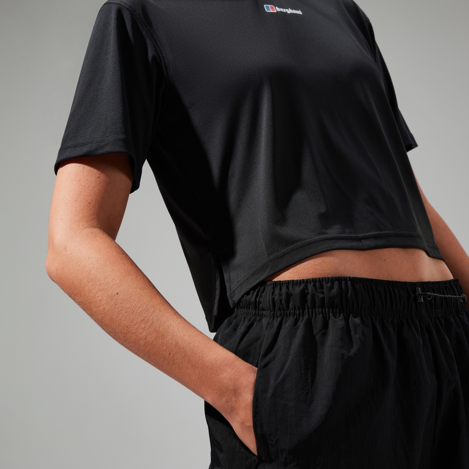 Women's Wayside Boxy Short Sleeve Tech Tee Black
