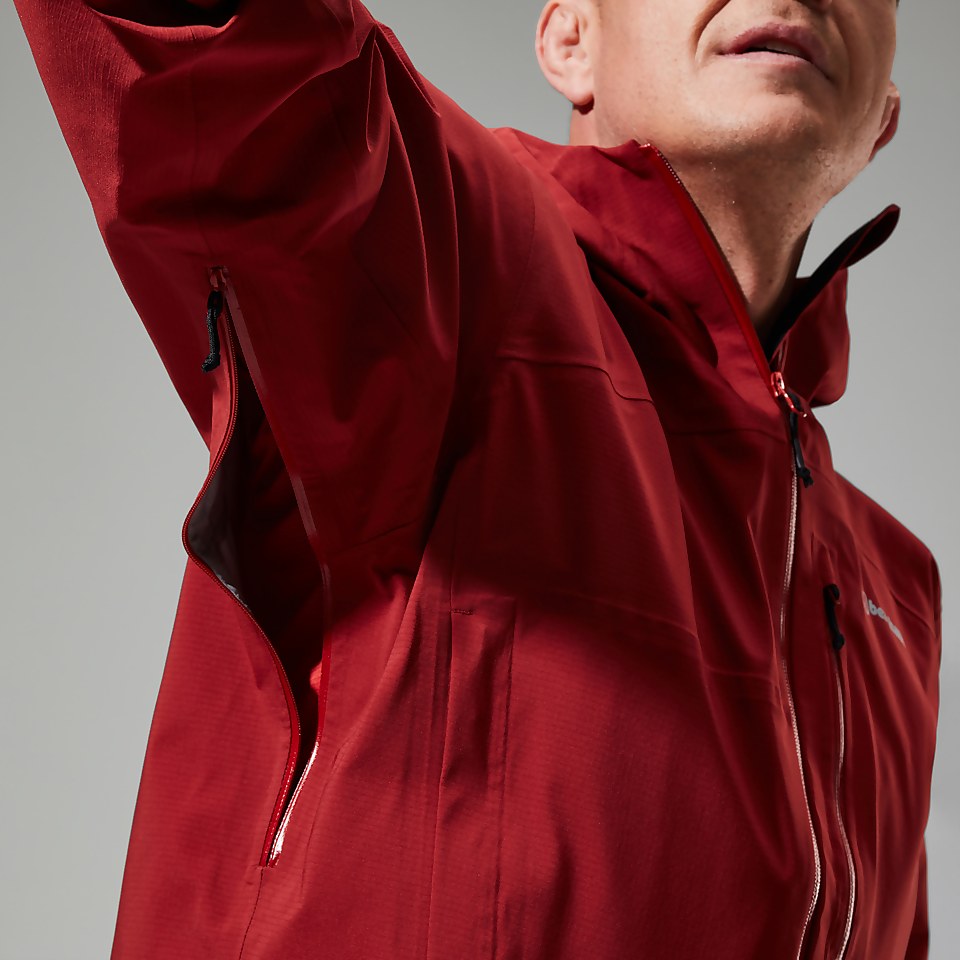 Truda Flex Waterproof Jacke für Herren - Dunkelrot