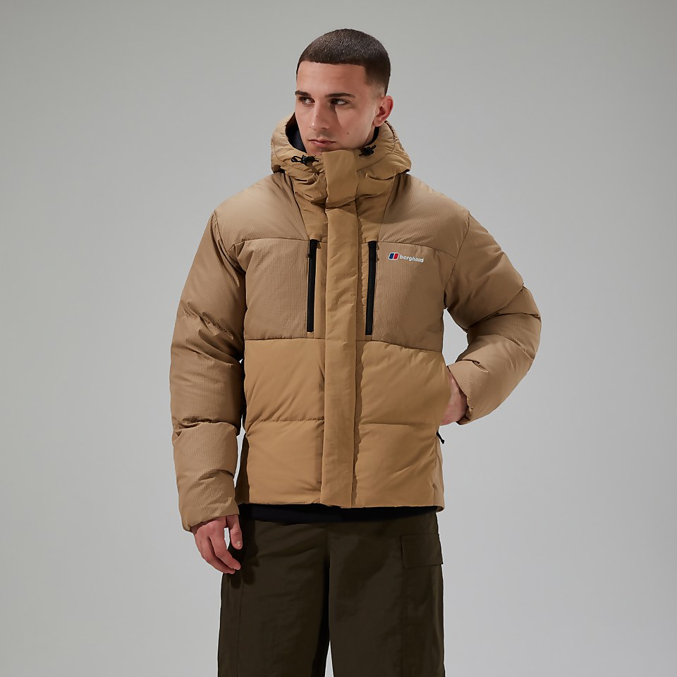 Men's Sabber Hooded Down Insulated Jacket - Natural