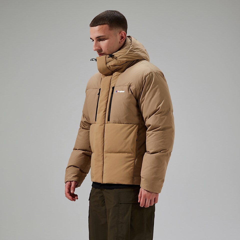 Men's Sabber Hooded Down Insulated Jacket - Natural