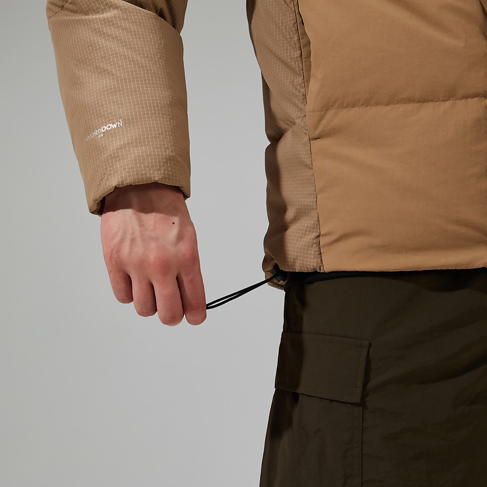 Men's Sabber Hooded Down Insulated Jacket - Natural