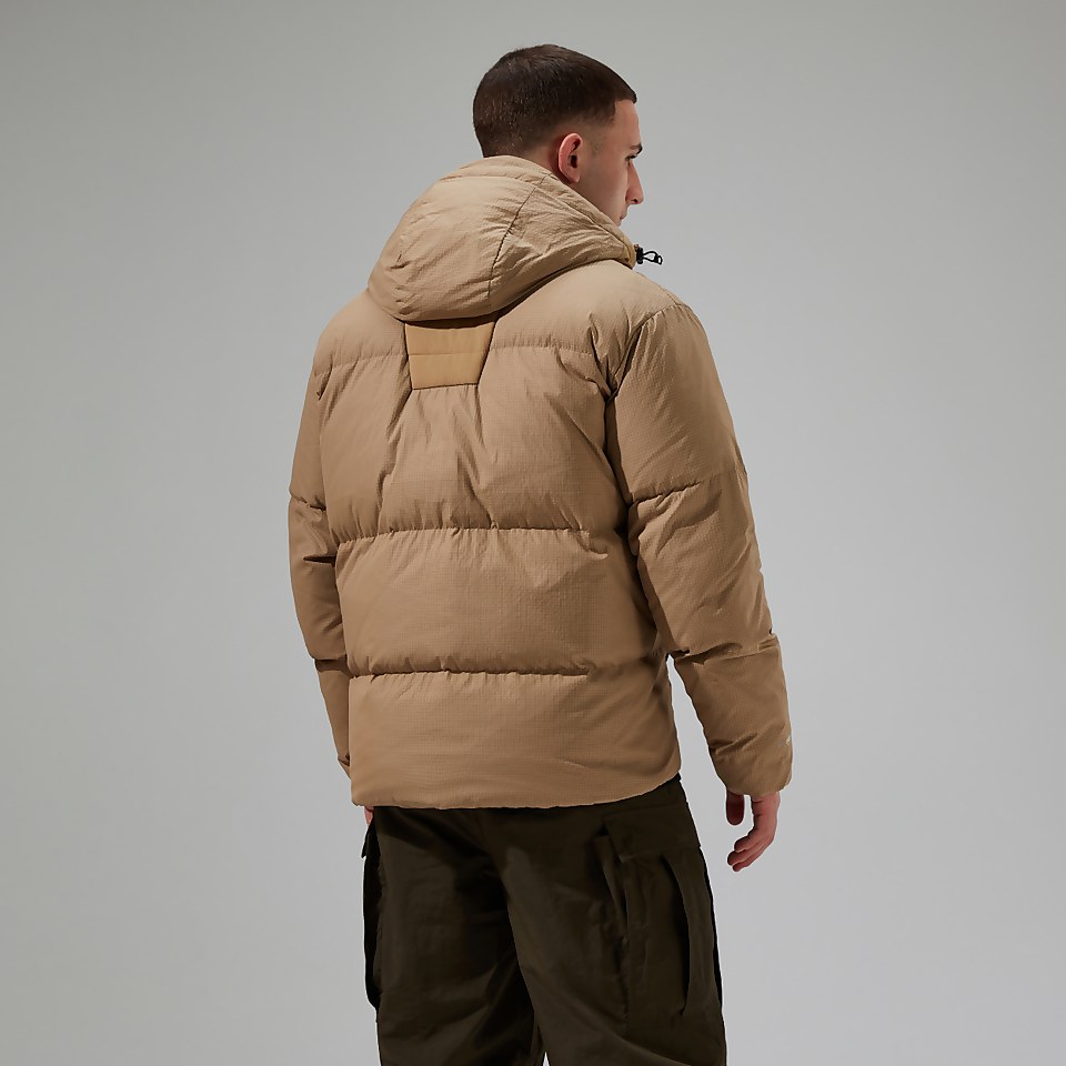 Men's Sabber Hooded Down Insulated Jacket - Natural