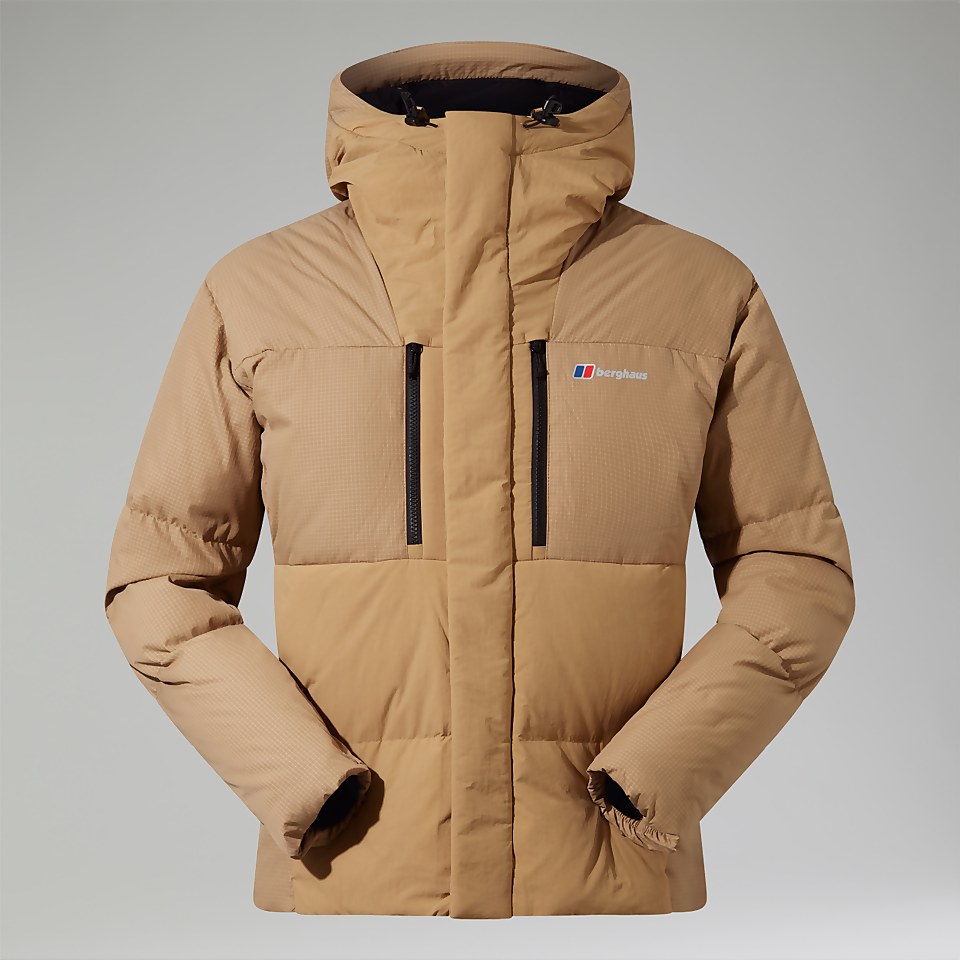 Men's Sabber Hooded Down Insulated Jacket - Natural