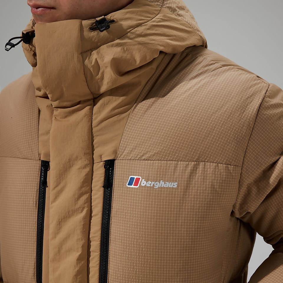 Men's Sabber Hooded Down Insulated Jacket - Natural
