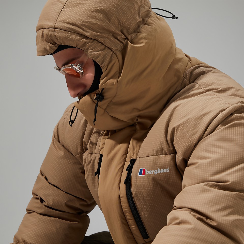 Men's Sabber Hooded Down Insulated Jacket - Natural