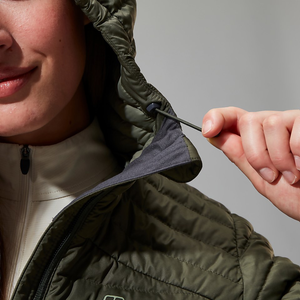 Women's Nula Micro Synthetic Insulated Long Jacket - Green