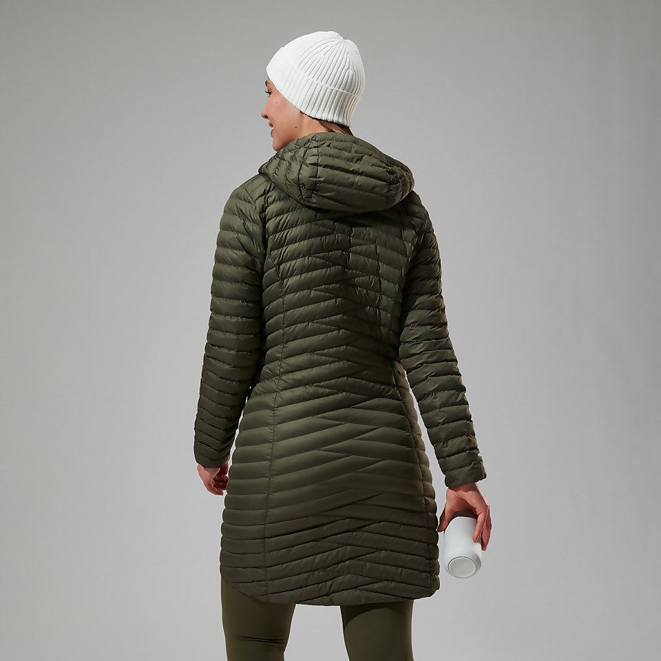 Women's Nula Micro Synthetic Insulated Long Jacket - Green
