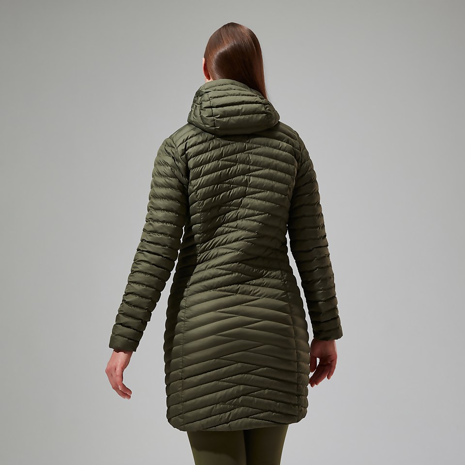 Women's Nula Micro Synthetic Insulated Long Jacket - Green