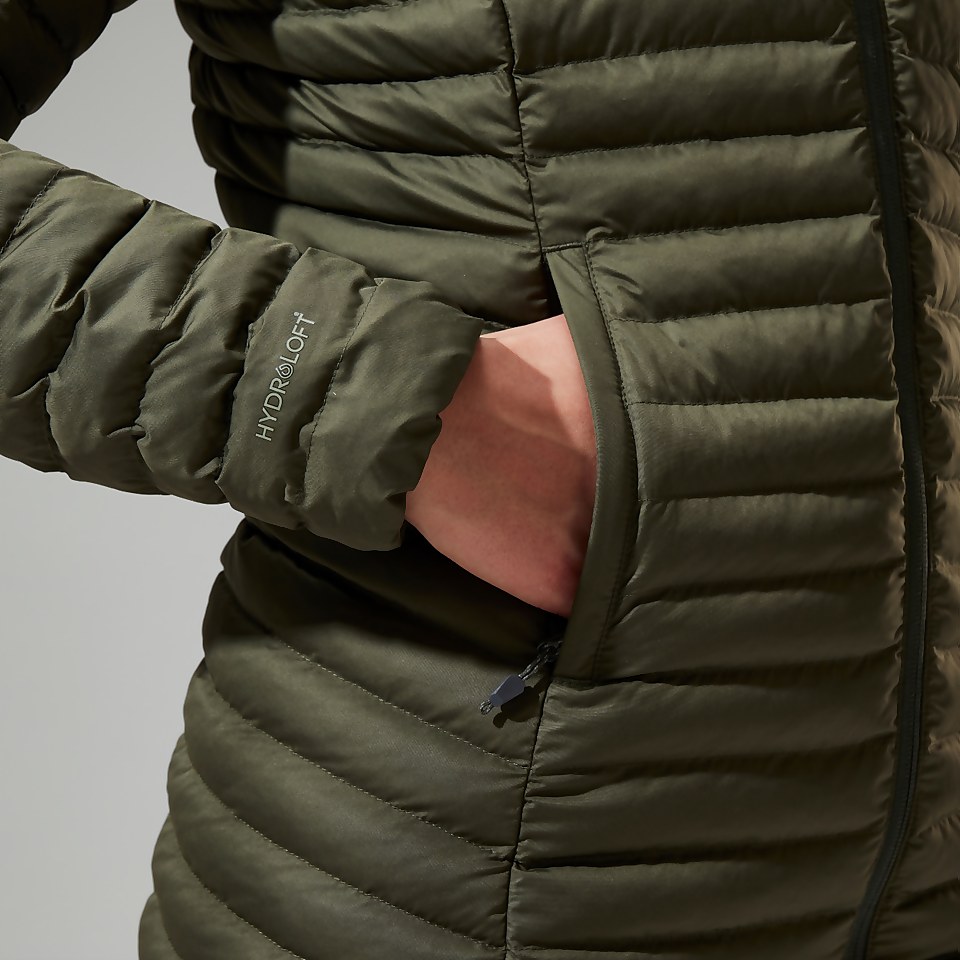 Women's Nula Micro Synthetic Insulated Long Jacket - Green