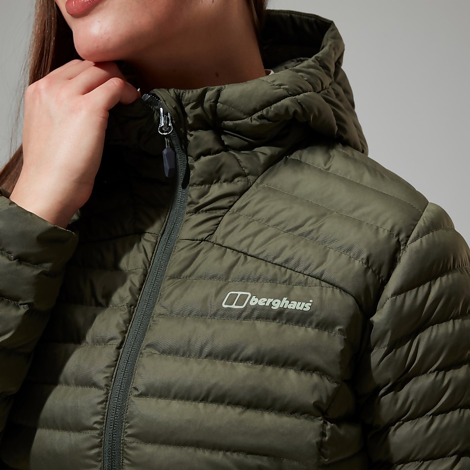 Women's Nula Micro Synthetic Insulated Long Jacket - Green