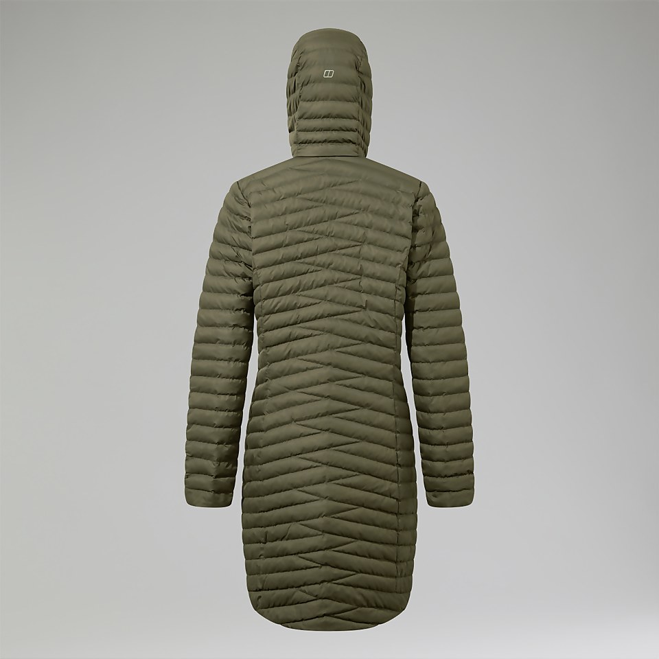 Women's Nula Micro Synthetic Insulated Long Jacket - Green