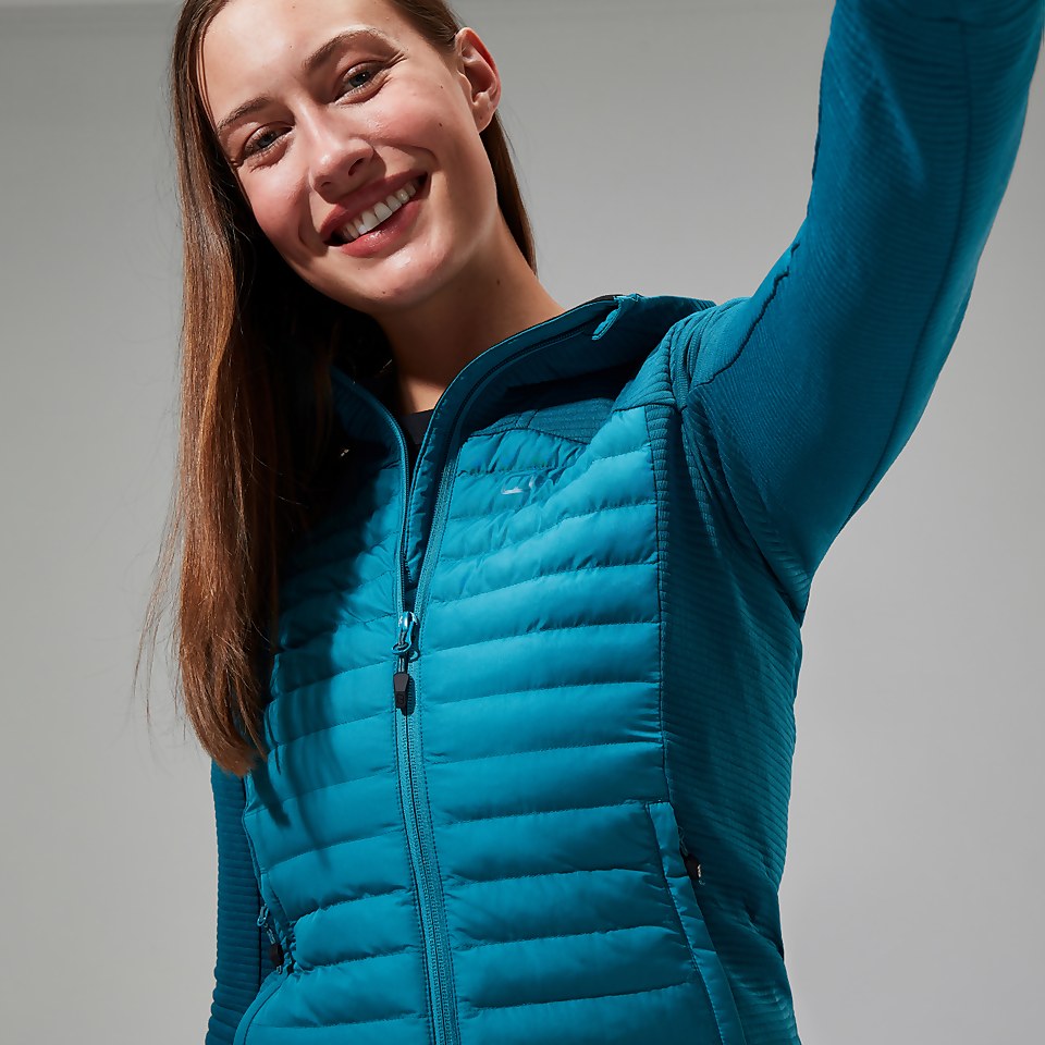 Women's Nula Hybrid Synthetic Insulated Jacket - Turquoise