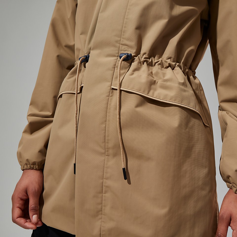 SwirlhoJacke für Damen - Naturfarben/Türkis/Rot