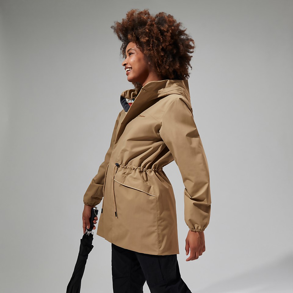 SwirlhoJacke für Damen - Naturfarben/Türkis/Rot