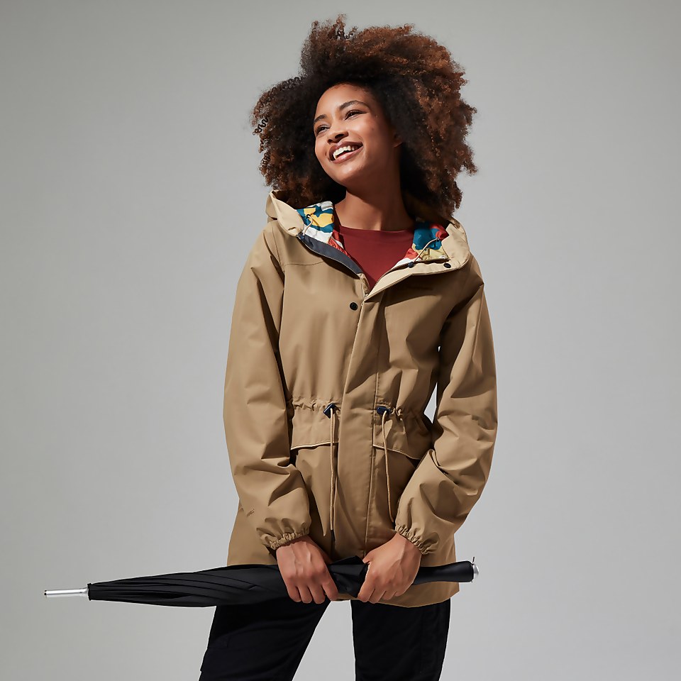 SwirlhoJacke für Damen - Naturfarben/Türkis/Rot