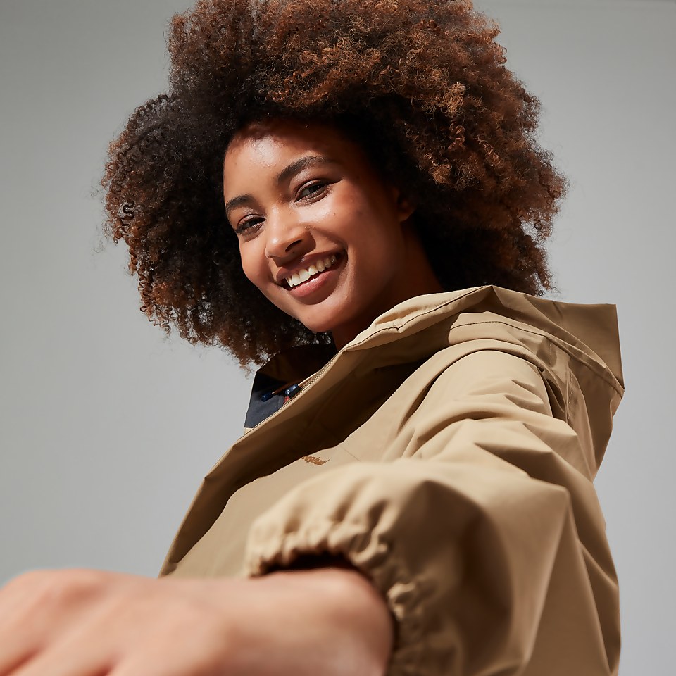 SwirlhoJacke für Damen - Naturfarben/Türkis/Rot