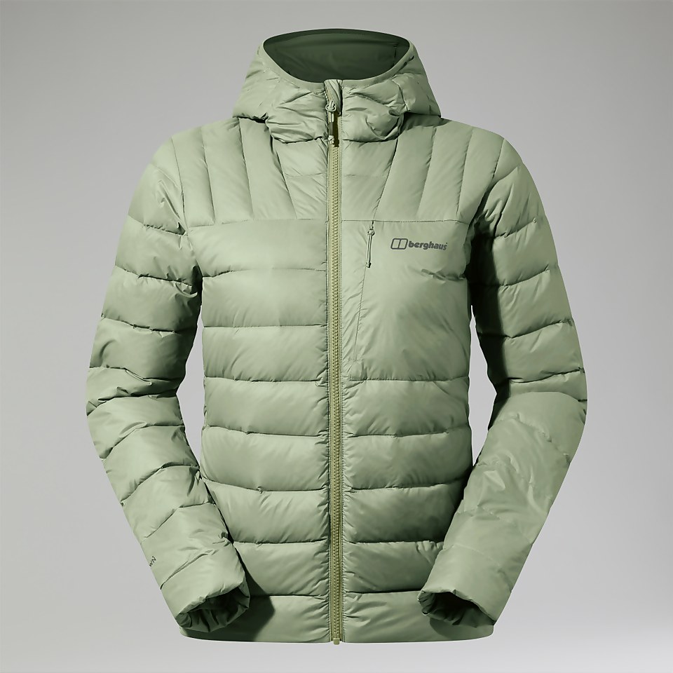 Silksworth Daunenjacke mit Kapuze für Damen - Grün