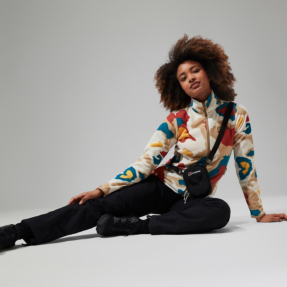 Women's Navala Fleece - Red/Yellow/Turquoise