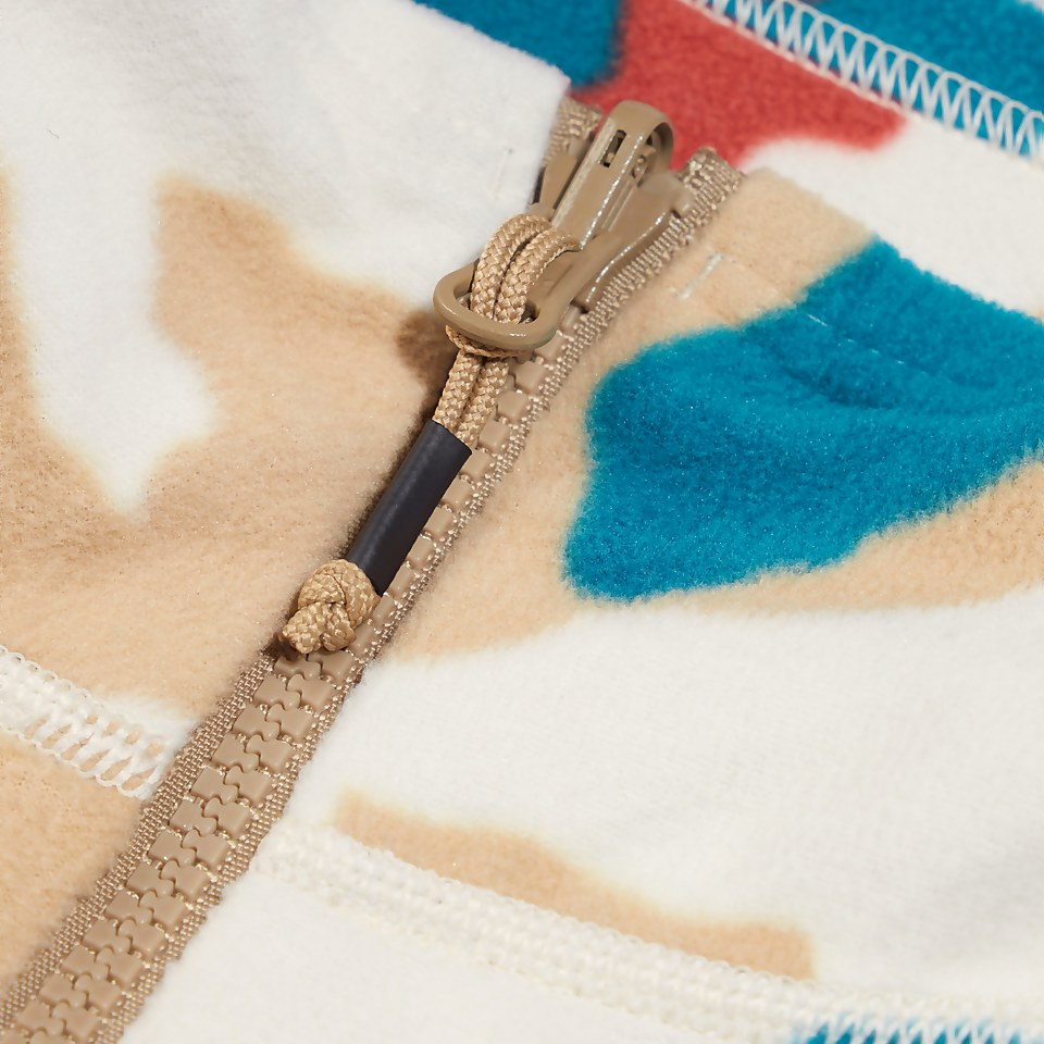 Navala Fleece für Damen - Naturfarben/Rot/Türkis/Gelb