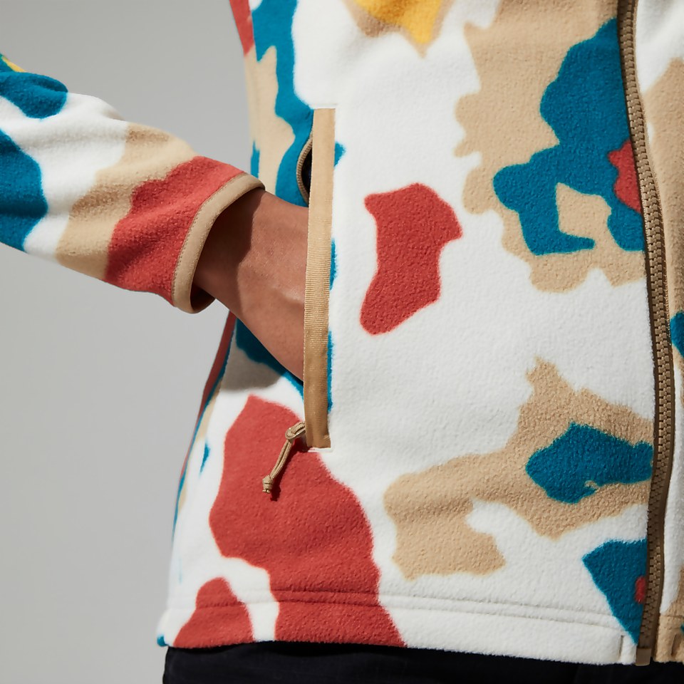 Women's Navala Fleece - Red/Yellow/Turquoise