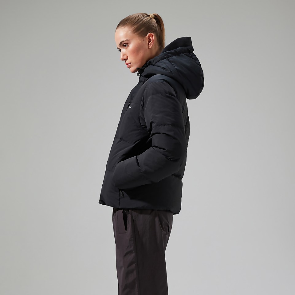 Women's Saffren Hooded Down Insulated Jacket - Black