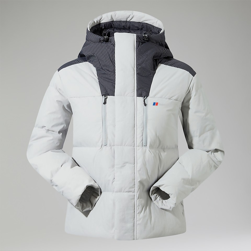 Women's Saffren Hooded Down Insulated Jacket - Grey/Black