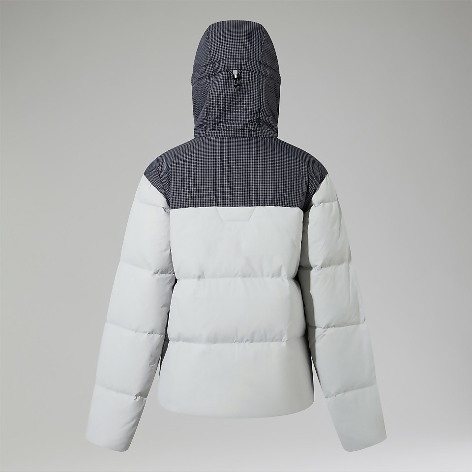 Women's Saffren Hooded Down Insulated Jacket - Grey/Black