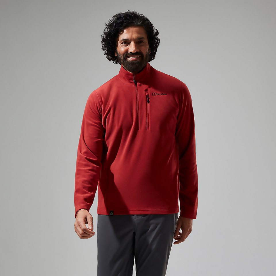 Men's Prism Micro Half Zip Polartec® Fleece - Red