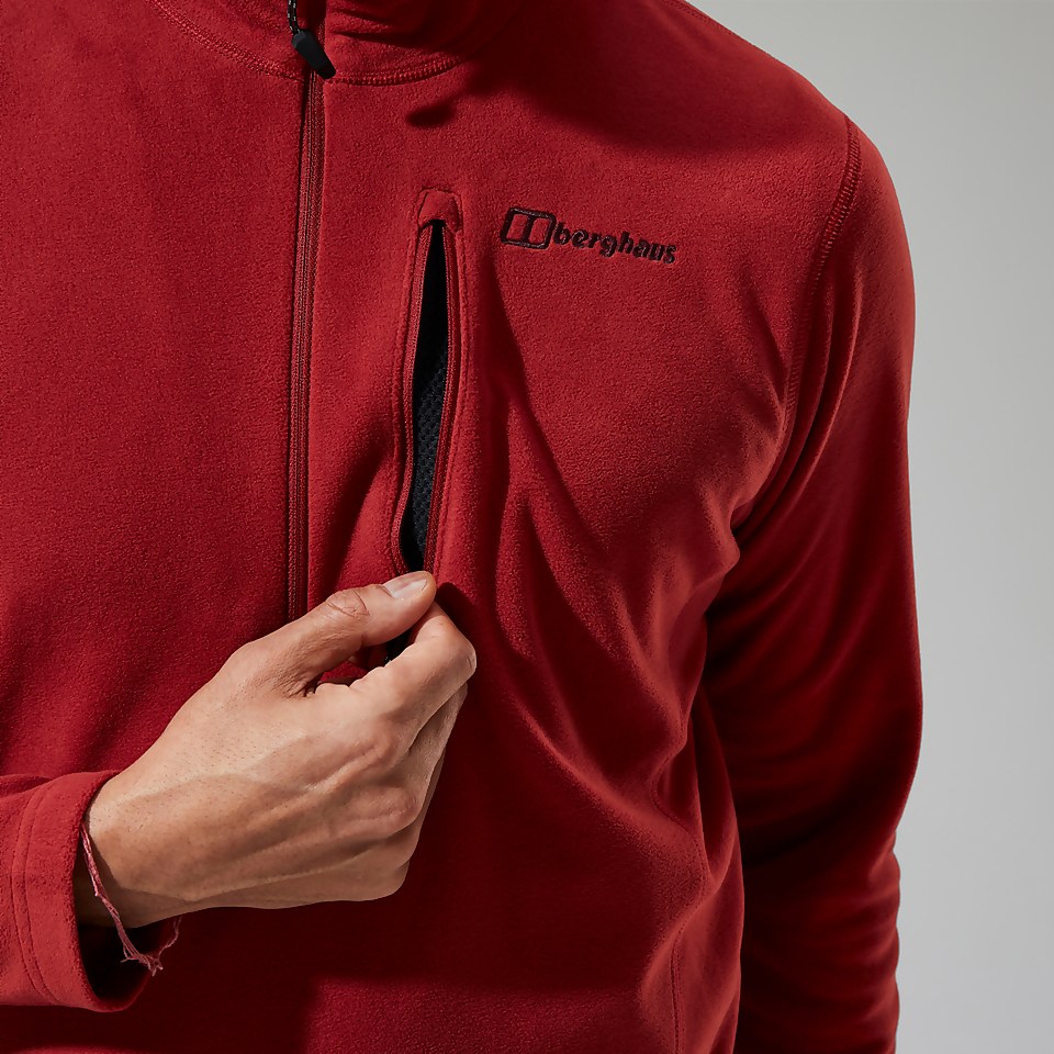 Men's Prism Micro Half Zip Polartec® Fleece - Red