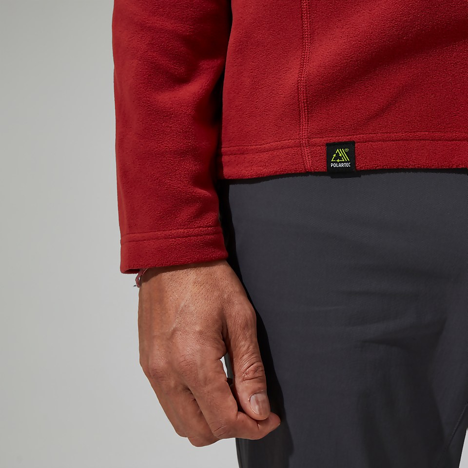 Men's Prism Micro Half Zip Polartec® Fleece - Red