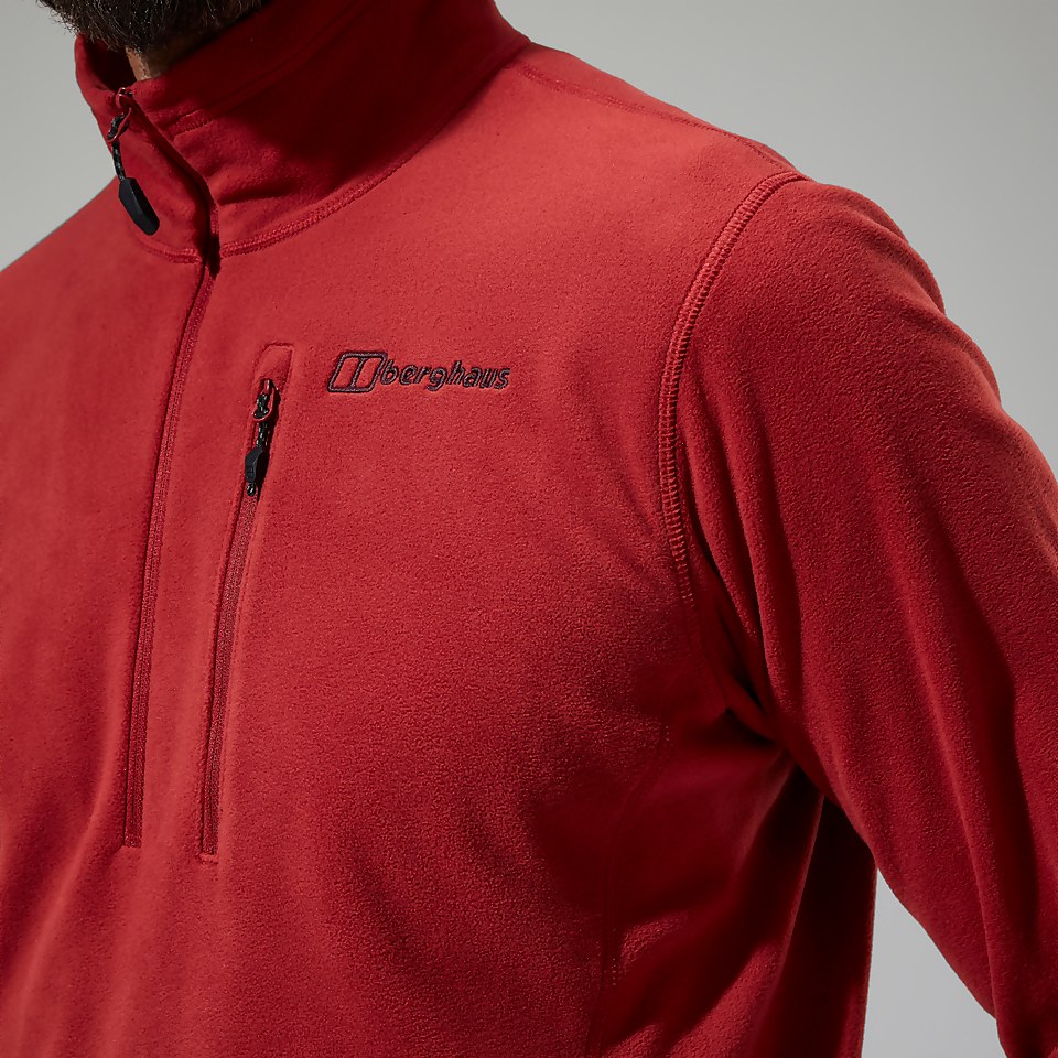 Men's Prism Micro Half Zip Polartec® Fleece - Red