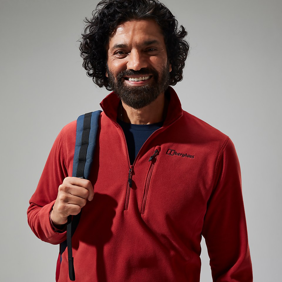 Men's Prism Micro Half Zip Polartec® Fleece - Red