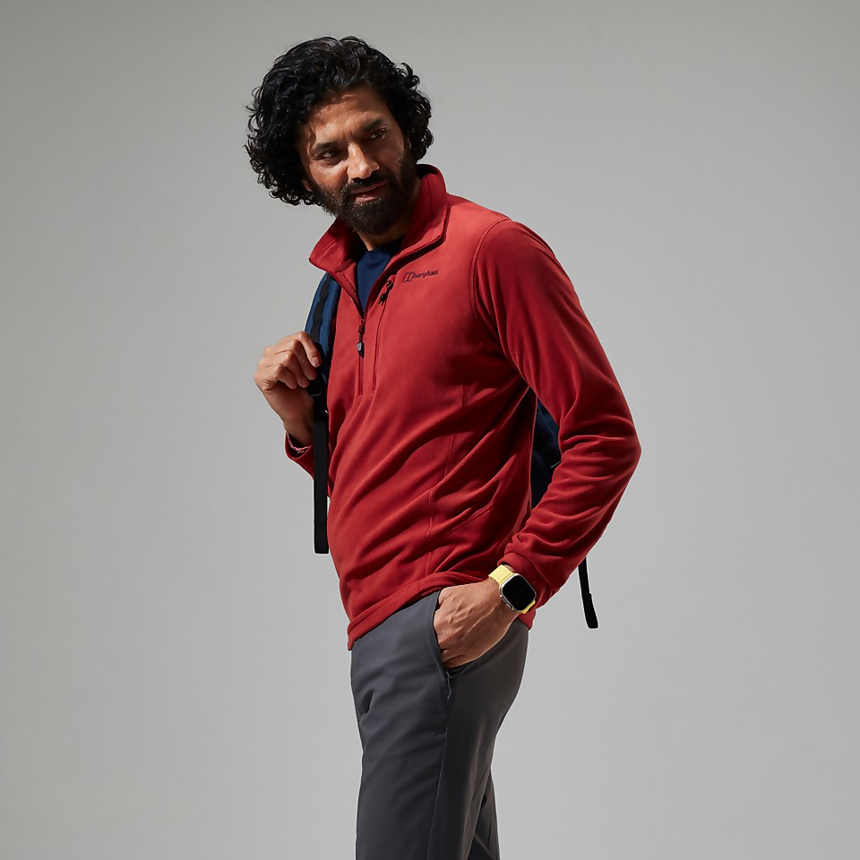 Men's Prism Micro Half Zip Polartec® Fleece - Red