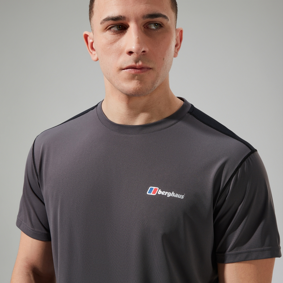 Men's Wayside Short Sleeve Tech Tee Grey/Black
