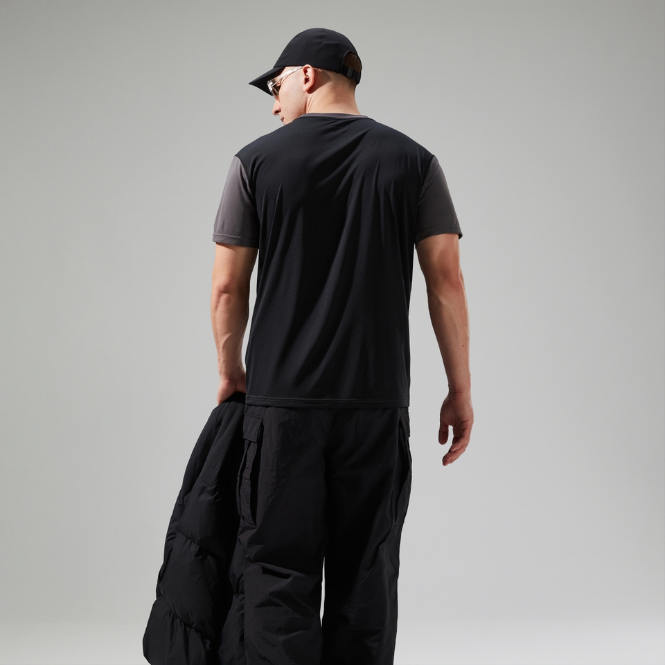 Men's Wayside Short Sleeve Tech Tee Grey/Black