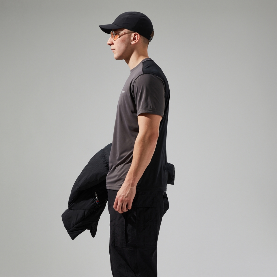 Men's Wayside Short Sleeve Tech Tee Grey/Black