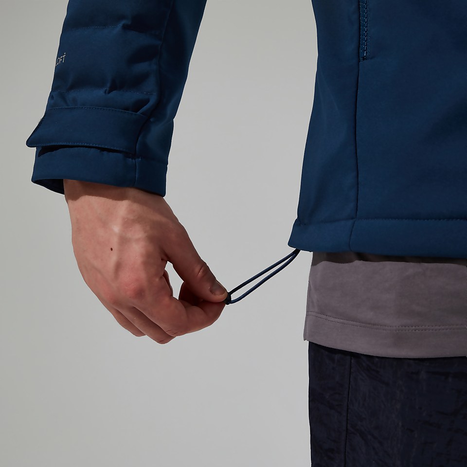 Men's Theran Hybrid Hooded Insulated Jacket - Dark Blue