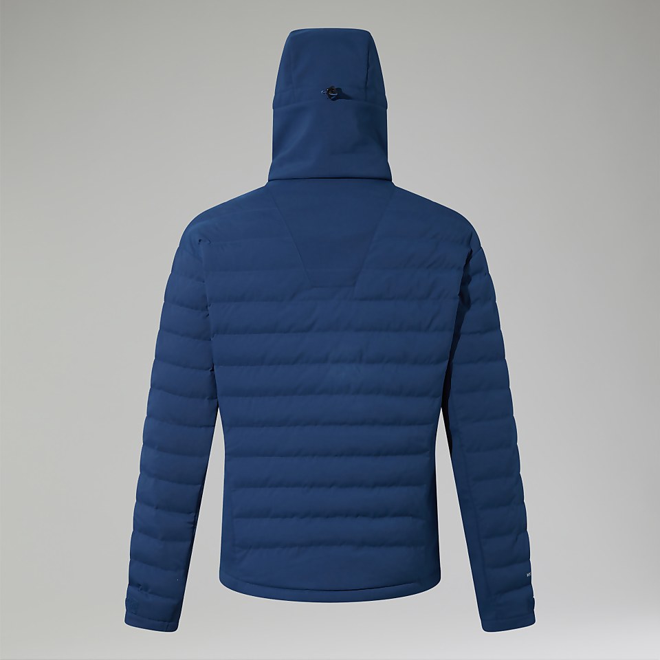 Men's Theran Hybrid Hooded Insulated Jacket - Dark Blue