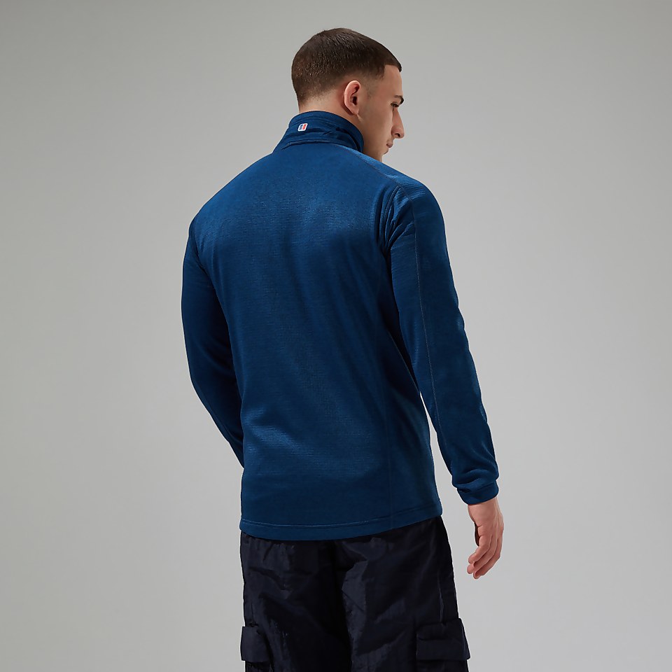 Men's URB Spitzer Half Zip Fleece - Turquoise/Blue