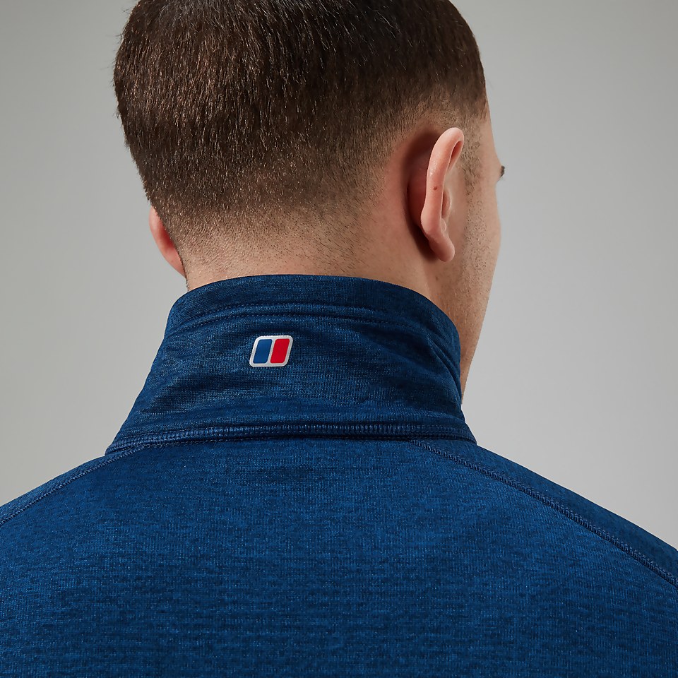 Men's URB Spitzer Half Zip Fleece - Turquoise/Blue