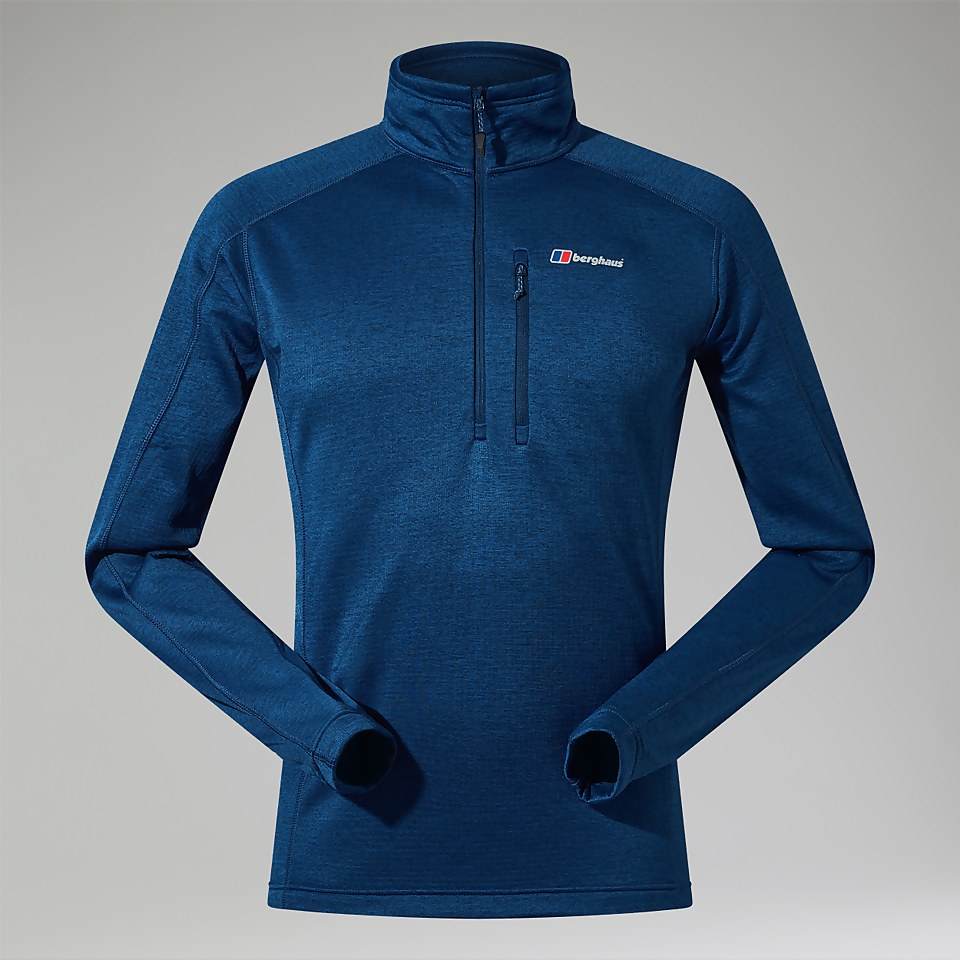 Men's URB Spitzer Half Zip Fleece - Turquoise/Blue