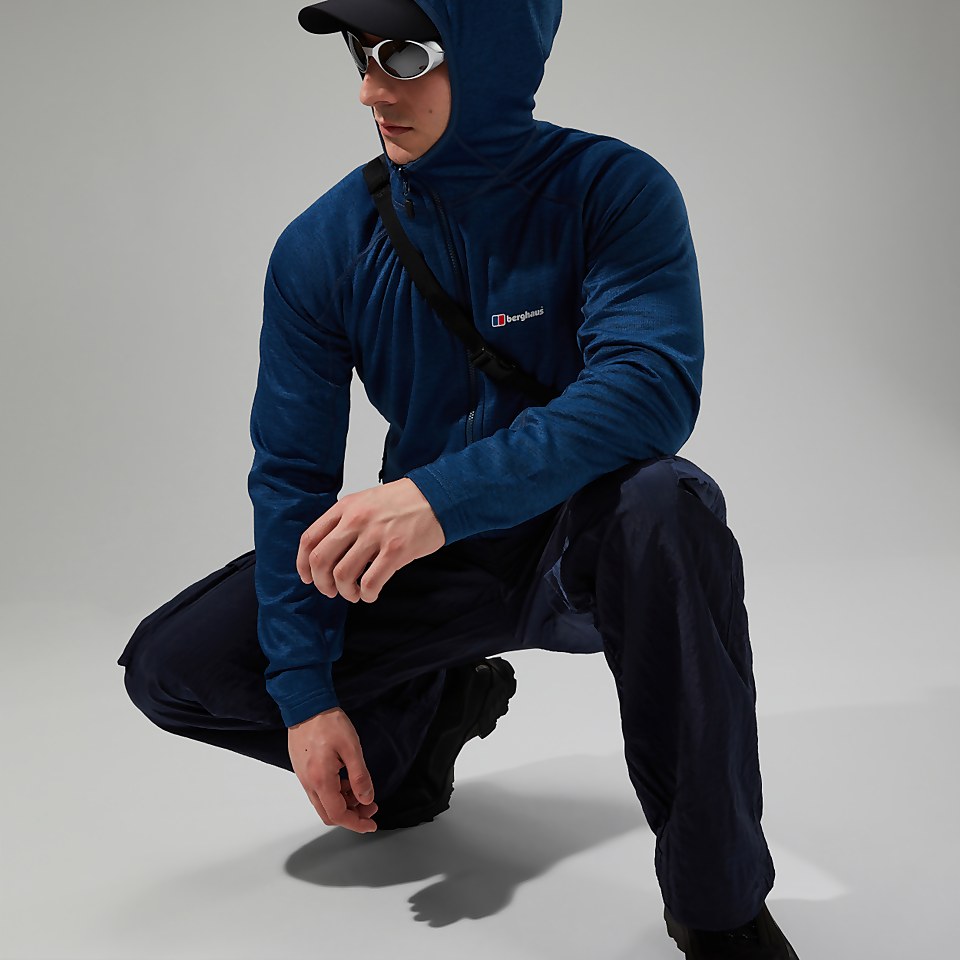Men's URB Spitzer Half Zip Fleece - Turquoise/Blue